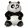 Panda maci fólia léggömb