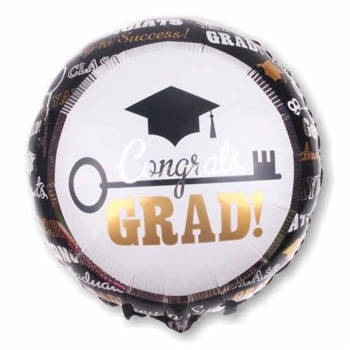 Congrats Grad! kulcsos ballagási léggömb