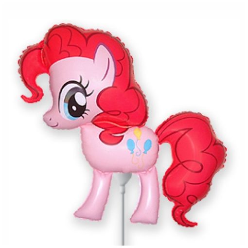 Mini pálcás Pinkie Pie fólia léggömb